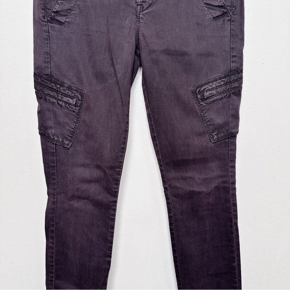 Vince Womens 26 Slim Cargo Mulberry Pant - Picture 6 of 16